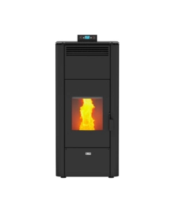 TERMOSTUFA A PELLET CANADIAN STOVE "IDRO CERAMIC 24" GRIGIO PUNTINATO 21,8 KW