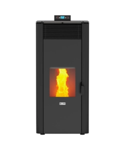 TERMOSTUFA A PELLET CANADIAN STOVE "IDRO CERAMIC 32" GRIGIO PUNTINATO 30,4 KW