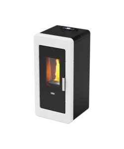 TERMOSTUFA A PELLET CANADIAN STOVE "IDRO CERAMIC 14" BIANCO 13,8 KW