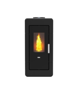 TERMOSTUFA A PELLET CANADIAN STOVE "IDRO CERAMIC 14" NERO 13,8 KW