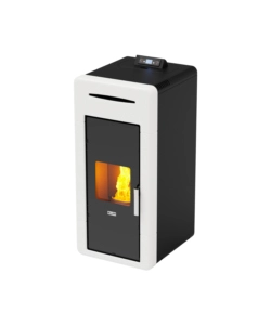 TERMOSTUFA A PELLET CANADIAN STOVE "IDRO CERAMIC 20" BIANCO 18 KW