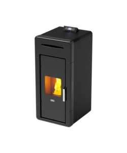 TERMOSTUFA A PELLET CANADIAN STOVE "IDRO CERAMIC 20" NERO 18 KW