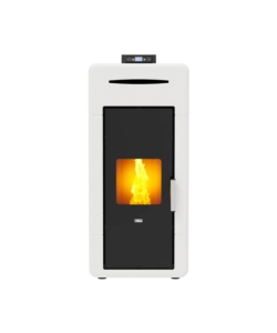 TERMOSTUFA A PELLET CANADIAN STOVE "IDRO CERAMIC 24" BIANCO 21,9 KW