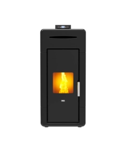 TERMOSTUFA A PELLET CANADIAN STOVE "IDRO CERAMIC 24" NERO 21,9 KW