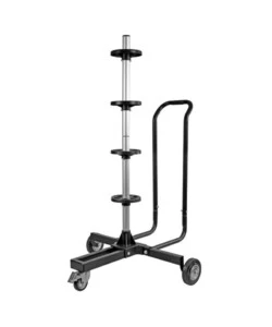 CARRELLO PORTA CERCHI E PNEUMATICI LAMPA CON SUPPORTO AD ASTA, PORTATA MASSIMA 100 KG - 15957