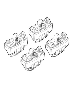 KIT ATTACCHI PER BARRE AUTO PORTATUTTO FIAT 500 07/07-  N21102
