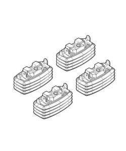 KIT ATTACCHI PER BARRE AUTO PORTATUTTO FIAT MULTIPLA  11/98  N21012