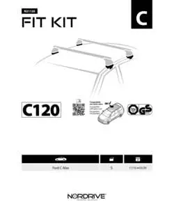 KIT ATTACCHI PER BARRE AUTO PORTATUTTO FORD C-MAX 10  N21120