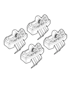KIT ATTACCHI PER BARRE AUTO PORTATUTTO LANCIA DELTA   06/08-  N21104