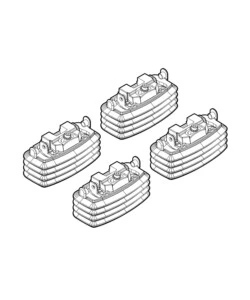 KIT ATTACCHI PER BARRE AUTO PORTATUTTO MERCEDES CLASA 3/5D 9/04,CLASSEB 5/05  N21037