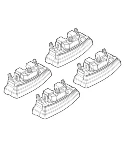 KIT ATTACCHI PER BARRE AUTO PORTATUTTO MERCEDES CLASSE B 10/11  N21145