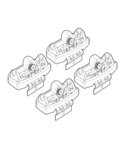 KIT ATTACCHI PER BARRE AUTO PORTATUTTO NISSAN QASHQAI  03/07  N21147