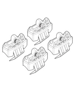 KIT ATTACCHI PER BARRE AUTO PORTATUTTO PEUGEOT 308   BERLINA 10/13, PEUGE  N21150