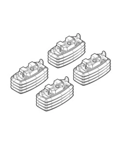 KIT ATTACCHI PER BARRE AUTO PORTATUTTO RENAULT MEGANE  3/5D 10/0211/08,SCEN  N21044