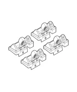 KIT ATTACCHI PER BARRE AUTO PORTATUTTO RENAULT MODUS 5D 9/04,CLIO 5D 10/05,D  N21058