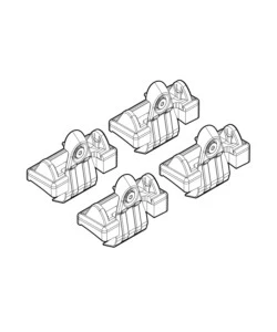 KIT ATTACCHI PER BARRE AUTO PORTATUTTO VW GOLF V.    0308, VI 0812  N21022