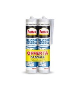 Silicone sigillante universale Pattex trasparente 2x280 ml