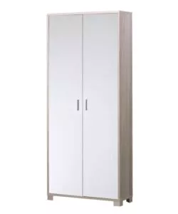 MOBILE 2 ANTE OLMO E BIANCO, 83X190X29 CM