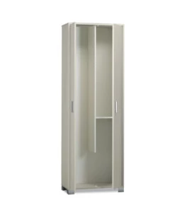 MOBILE 2 ANTE PORTASCOPE BIANCO FIAMMATO, 63X183X34 CM