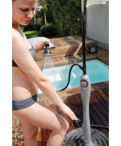 DOCCIA SOLARE SUNNY STYLE PREMIUM CON ACQUA CALDA DA ESTERNO - GRIGIA