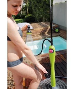 DOCCIA SOLARE SUNNY STYLE PREMIUM CON ACQUA CALDA DA ESTERNO - VERDE
