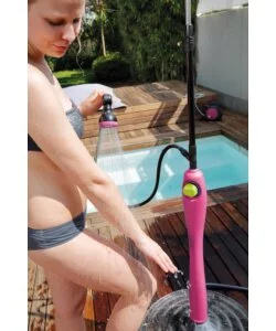DOCCIA SOLARE SUNNY STYLE PREMIUM CON ACQUA CALDA DA ESTERNO - FUCSIA