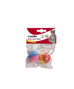 CONFEZIONE DA 2 PALLINE PER GATTO IN SPUGNA "SPONGE ROUNDBALL", DIAMETRO 4 CM
