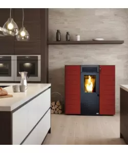 Stufa a pellet Canadian Stove "Slim 6" bordeaux 6,14 kW
