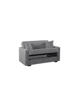 DIVANO LETTO "NORA" 2 POSTI GRIGIO, 155X80X87 CM