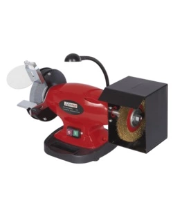 SMERIGLIATRICE DA BANCO CON SPAZZOLA 150MM, 400W - RIBIMEX
