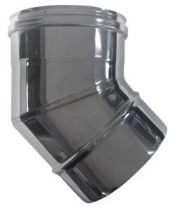 TUBO CURVA 45°, D 100 MM