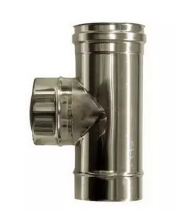 TUBO RACCORDO A T 90°, D 100 MM