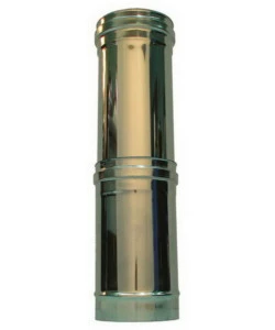 ELEMENTO TELESCOPICO PARETE DOPPIA INOX 55-94 CM, DN 80/130