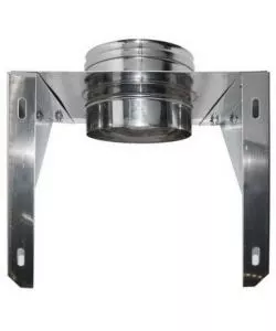 SUPPORTO MURALE APERTO PARETE DOPPIA INOX, DN 80/130