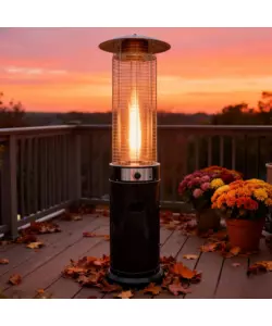 FUNGO RISCALDANTE DA ESTERNO A GAS GPL QLIMA NERO 11000 W