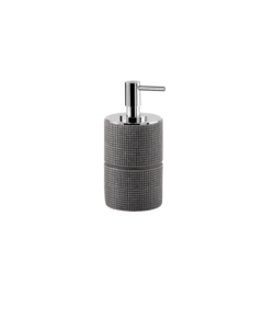 DISPENSER EROGATORE SAPONE "PETRA" COLORE GRIGIO