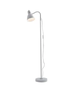 PIANTANA MODERNA "PEOPLE" IN METALLO BIANCO 1XE27 40W
