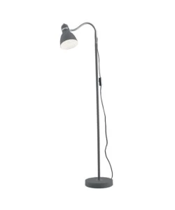 PIANTANA MODERNA "PEOPLE" IN METALLO GRIGIO 1XE27 40W