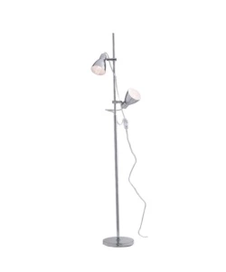 PIANTANA "LEMONDE" METALLO CROMATO CON PARALUMI ORIENTABILI, 40W