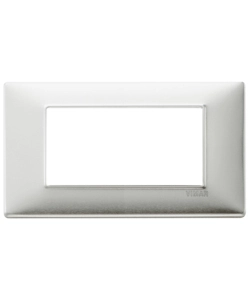 PLACCA 4M ALLUMINIO SPAZZOLATO PLANA - VIMAR