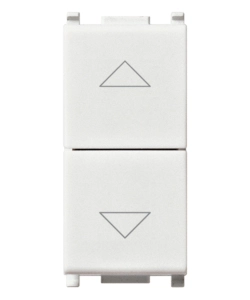 DUE PULSANTI INTERBLOCCATI - 1P NO+NO10A BIANCO PLANA