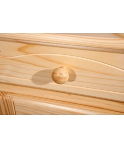 BUFFET 3 ANTE + 3 CASSETTI IN PINO MASSELLO NATURALE, 130X87X43 CM