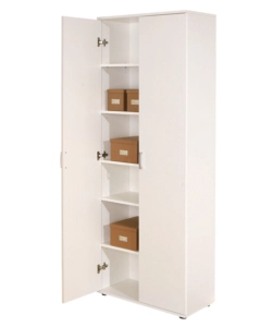 ARMADIO BIANCO CON 2 ANTE, 70X189X34 CM