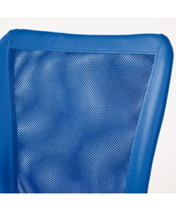 SEDIA UFFICIO IN TESSUTO CON RUOTE, BLU