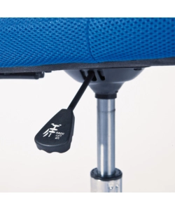 SEDIA UFFICIO IN TESSUTO CON RUOTE, BLU