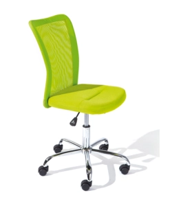 SEDIA UFFICIO IN TESSUTO CON RUOTE, VERDE