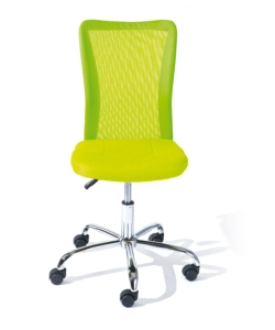 SEDIA UFFICIO IN TESSUTO CON RUOTE, VERDE