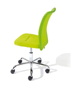 SEDIA UFFICIO IN TESSUTO CON RUOTE, VERDE