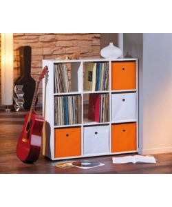 LIBRERIA "CABOTO" CON 9 SCOMPARTI, 104,5X109X33 CM