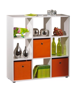 LIBRERIA "CABOTO" CON 9 SCOMPARTI, 104,5X109X33 CM